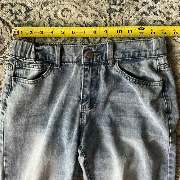 Angels of Difference Light Wash Distressed Straight Leg Jean Sz 10/30 - Picture 7 of 11